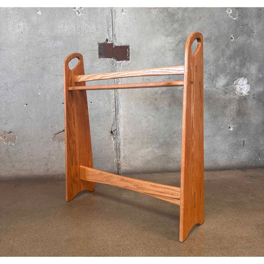 Vintage Oak Frank Evans Blanket Rack