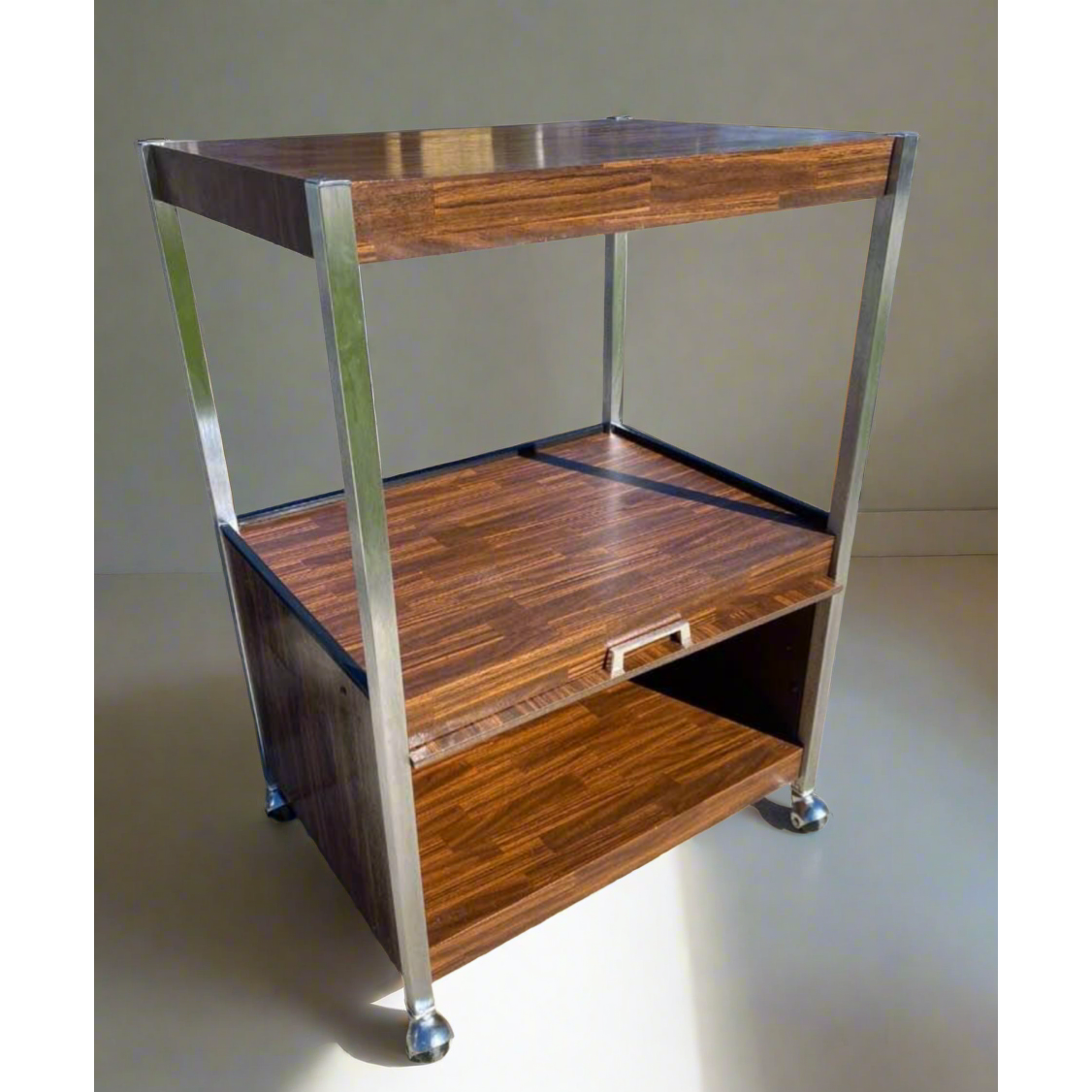 Vintage Chrome Trolley / Cart