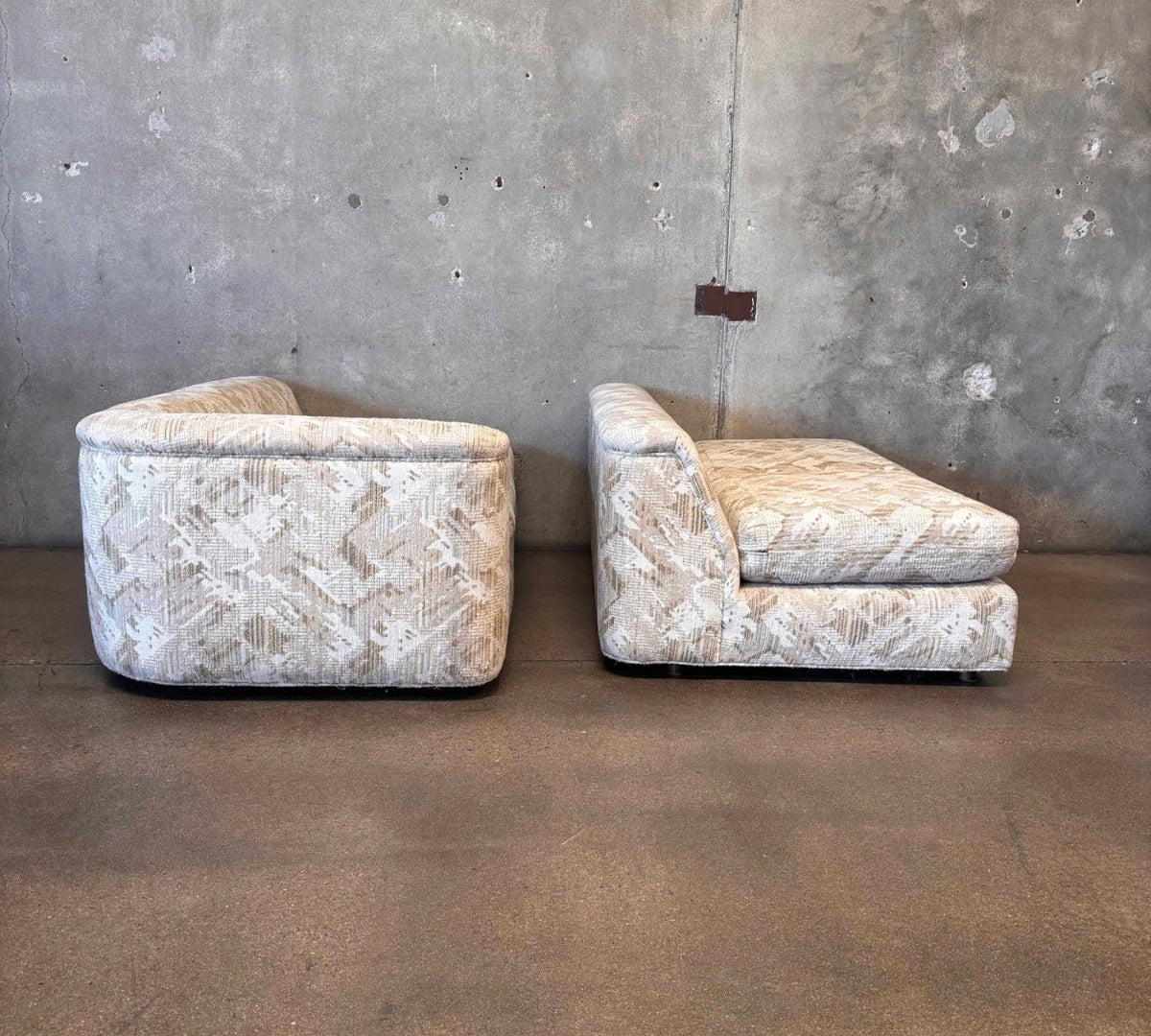 Vintage Modular Low Profile Couch