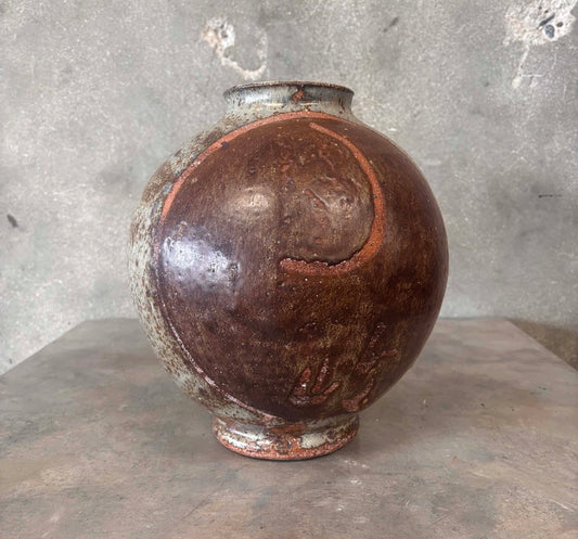 Vintage Tsubo Style Glazed Vessel