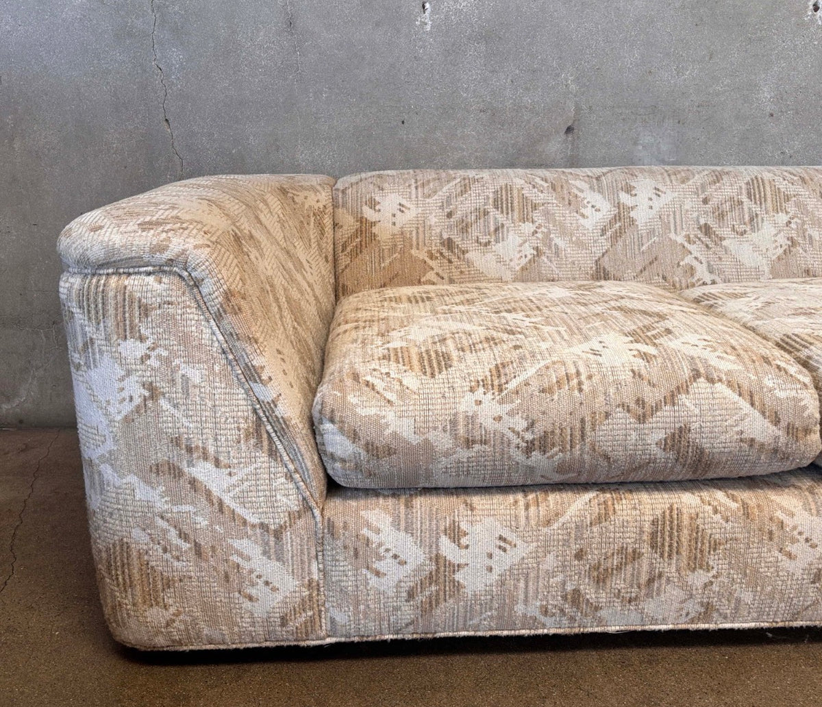 Vintage Modular Low Profile Couch