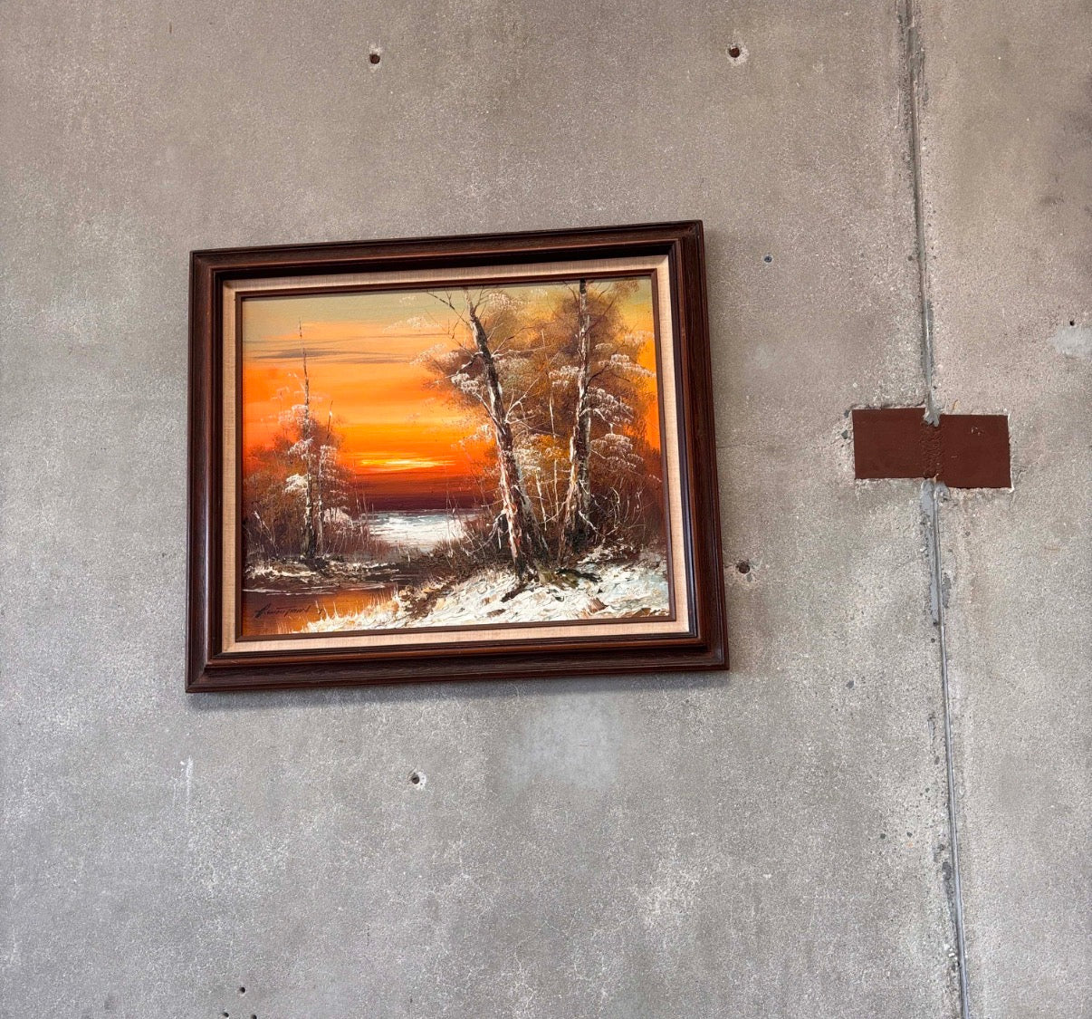 Vintage  Framed Oil Painting