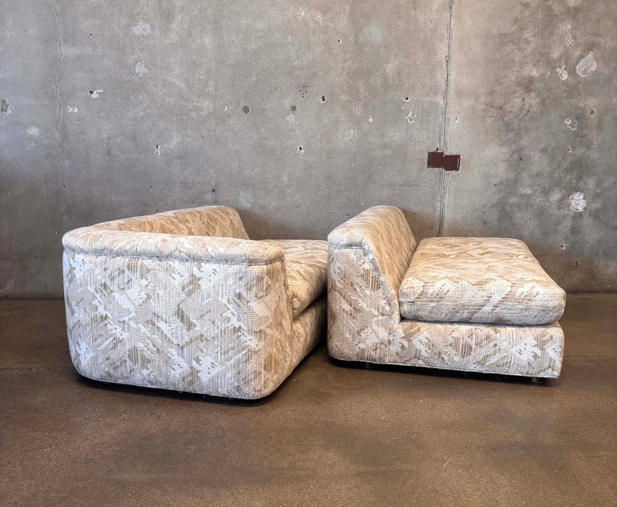Vintage Modular Low Profile Couch