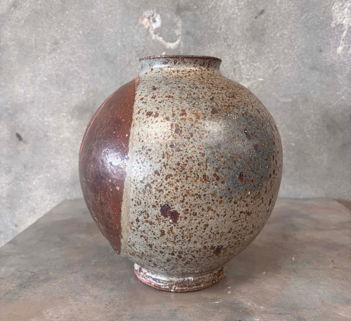 Vintage Tsubo Style Glazed Vessel