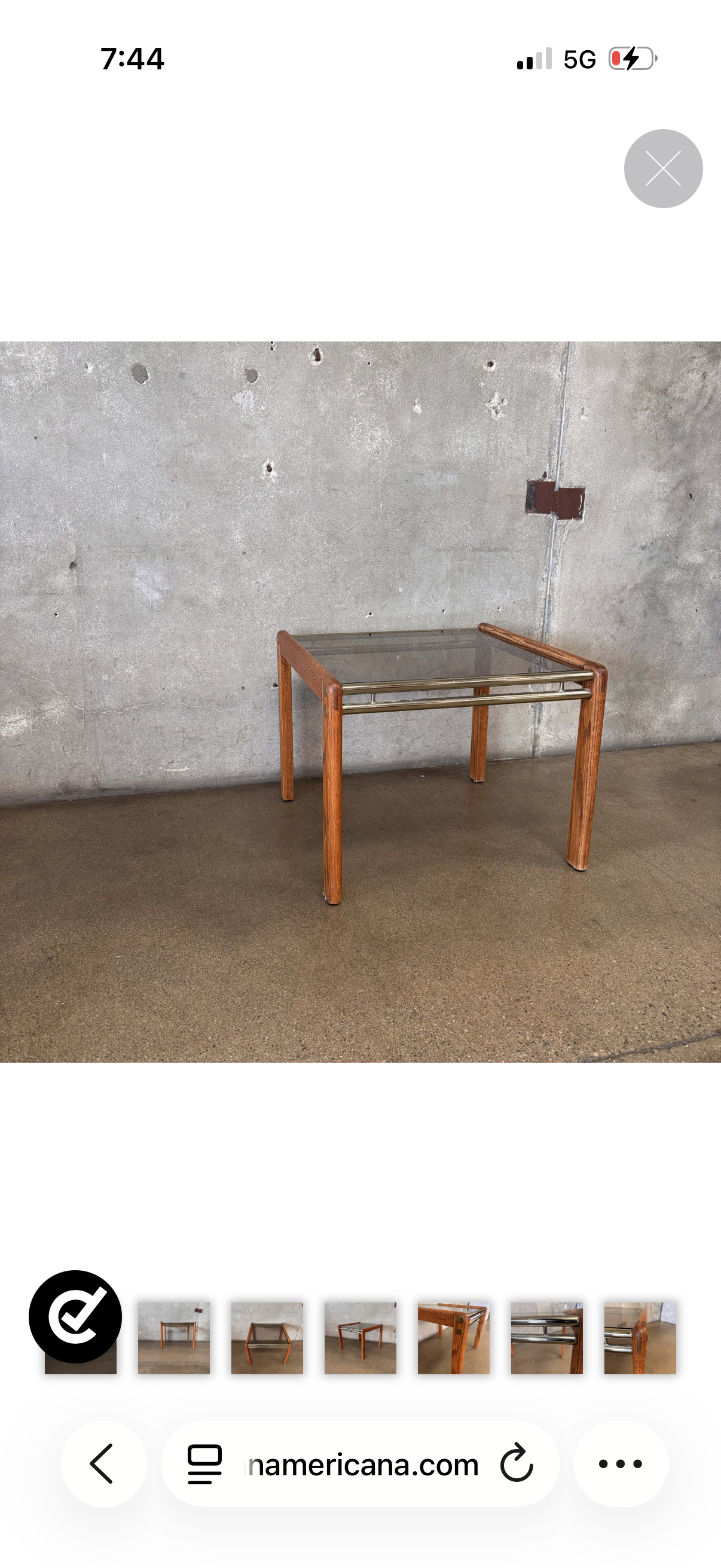 Post Modern Oak  & Glass Table