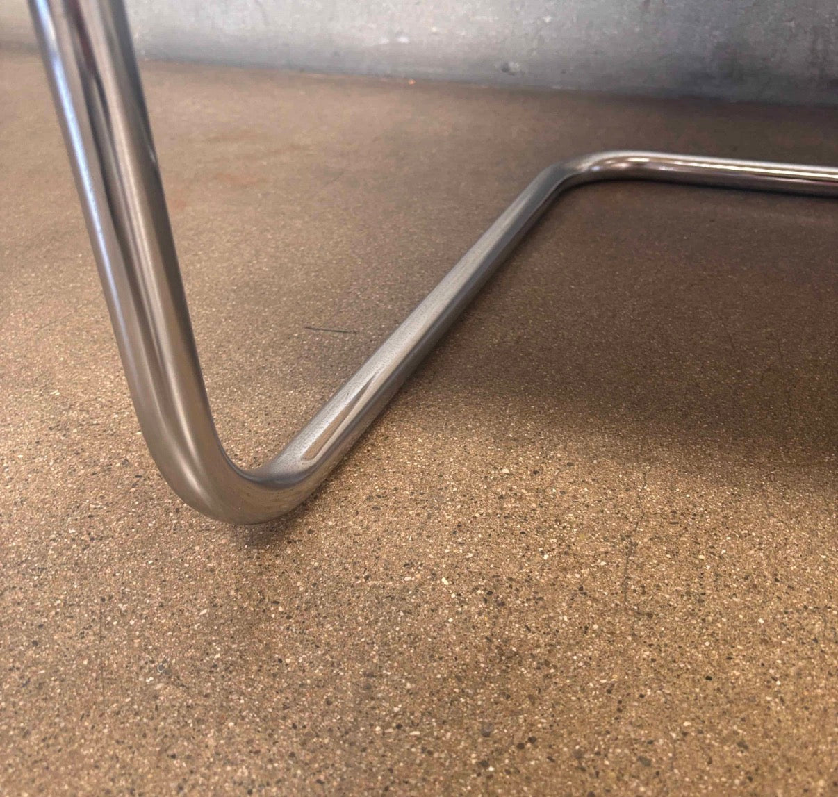 Vintage Mid Century Wicker & Chrome Bench