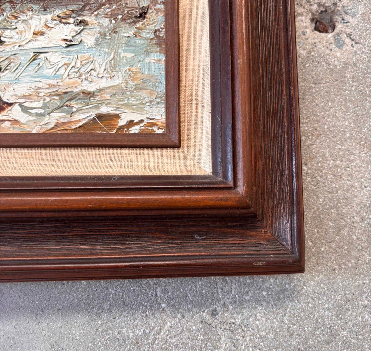 Vintage  Framed Oil Painting