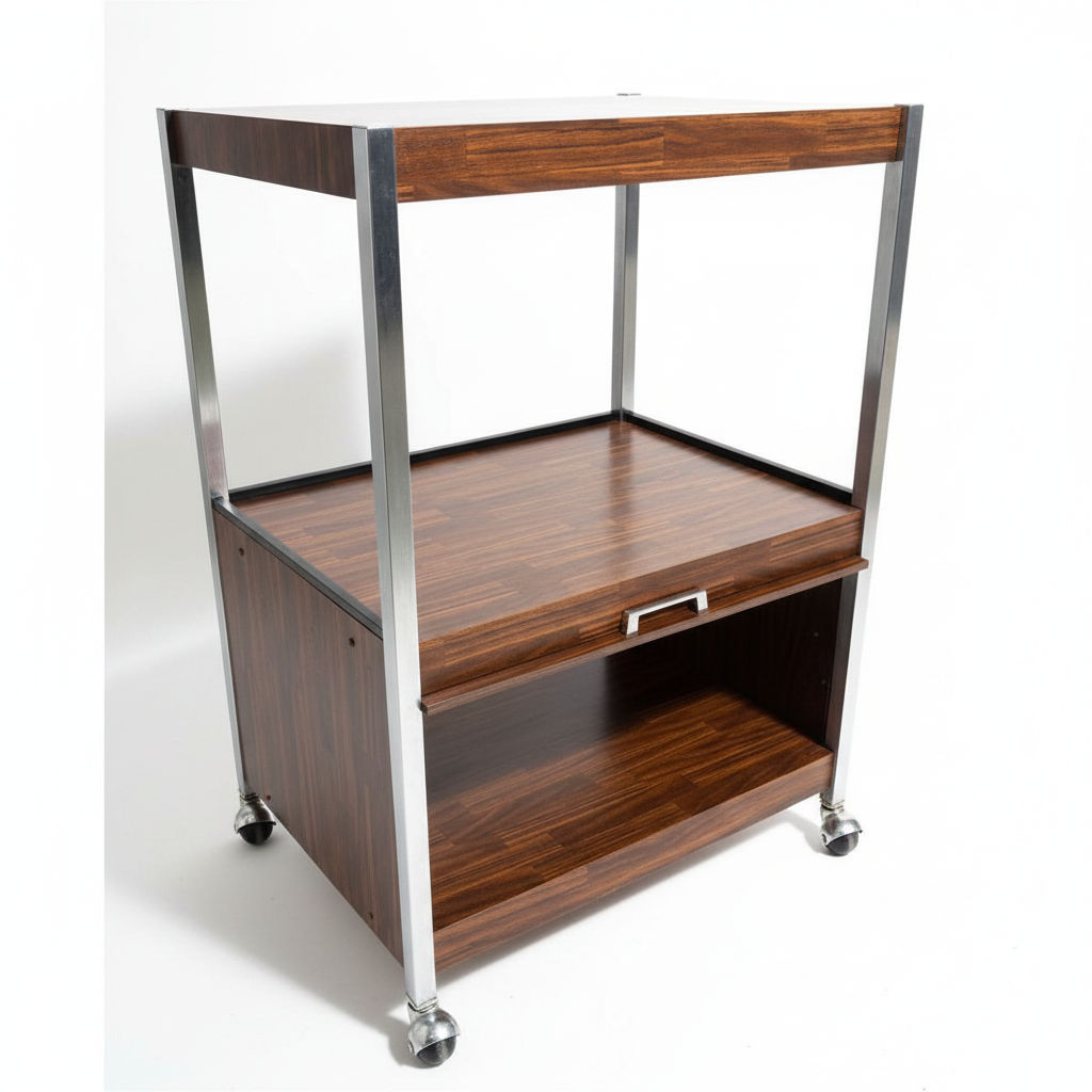 Vintage Chrome Trolley / Cart